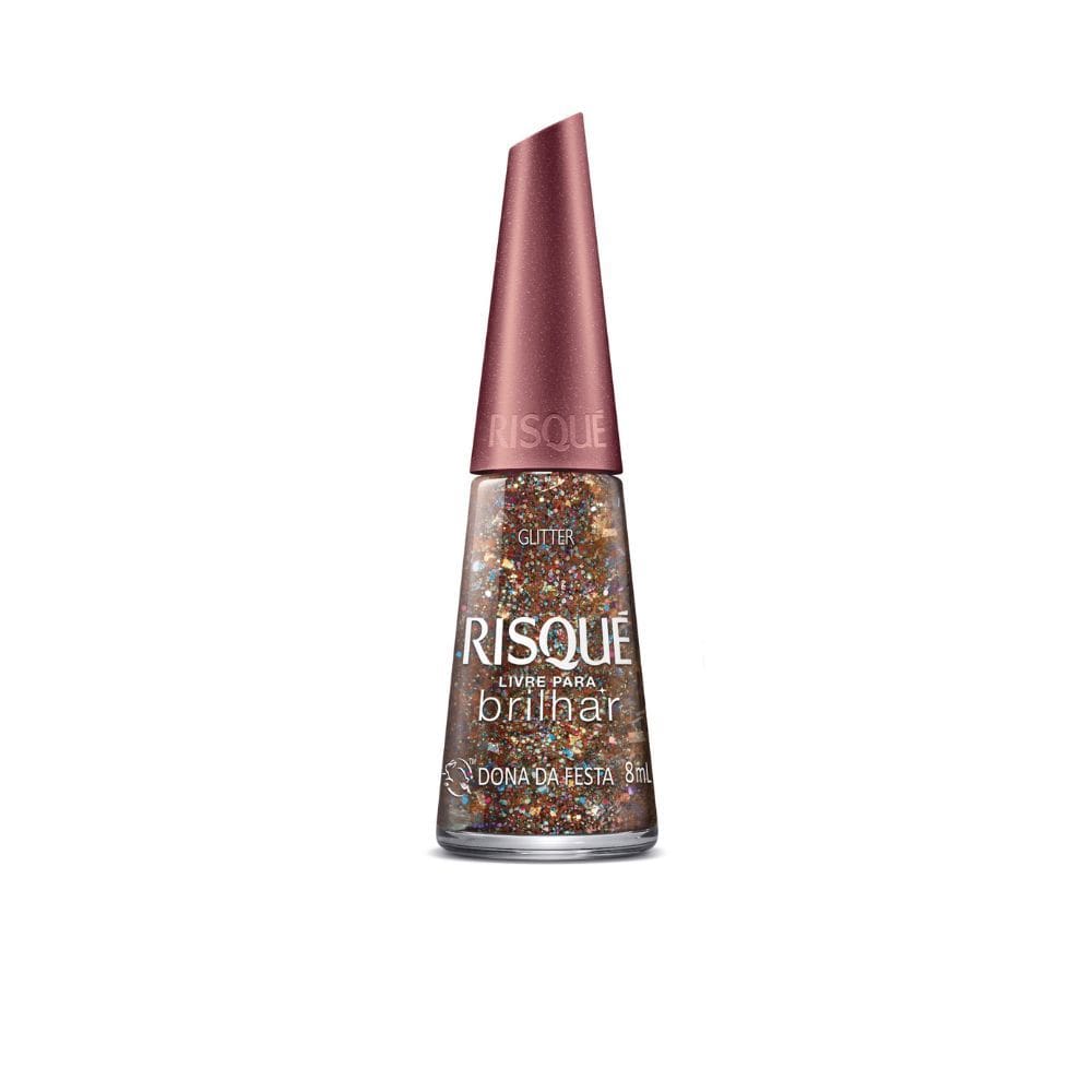 Esmalte Risqué Livre para Brilhar Dona da Festa 8ml