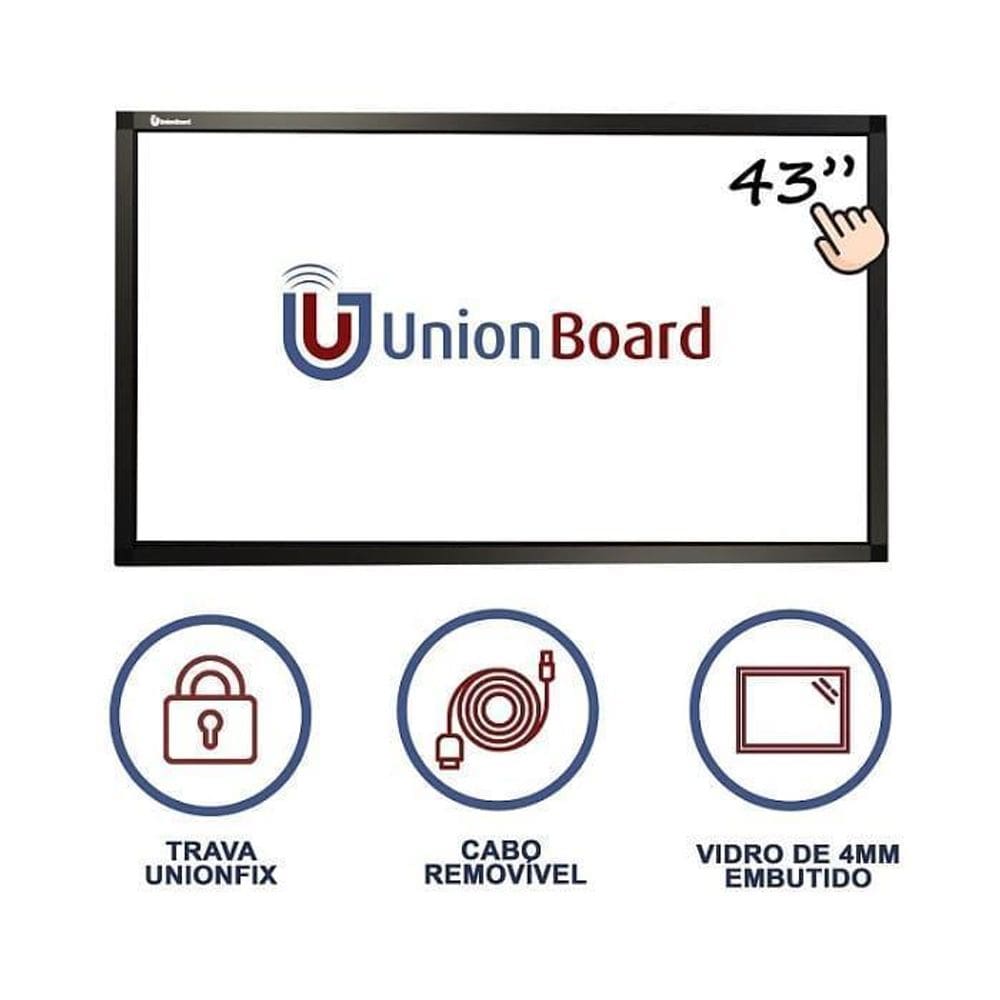 Moldura/Lousa/Frame/ Tela Interativa Digital Unionboard 43