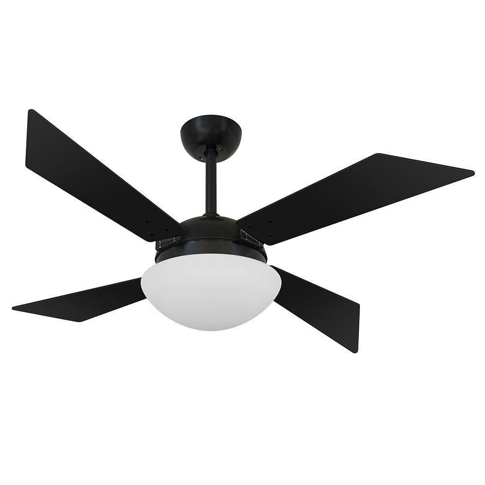 Ventilador De Teto Volare Nero Preto Tech 4Pás 220V