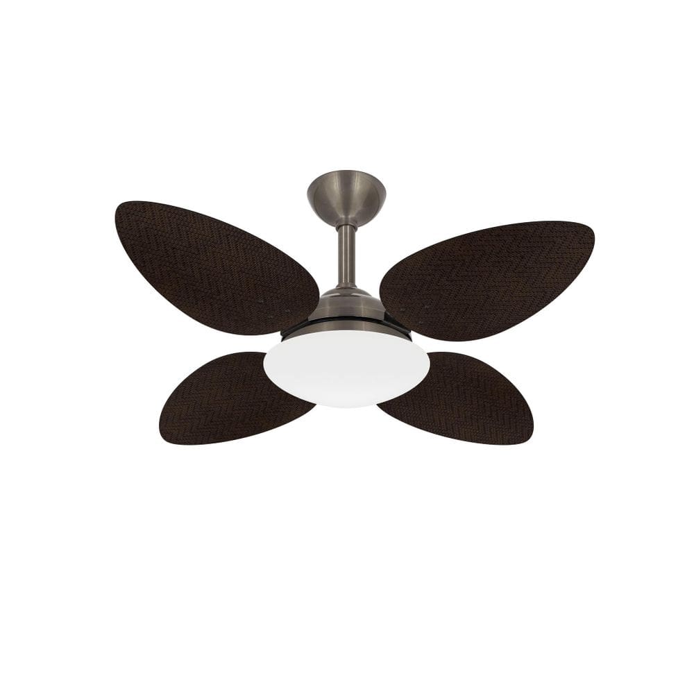 Ventilador De Teto Silencioso 4 Pás Palha Pétalo Ventax 220V