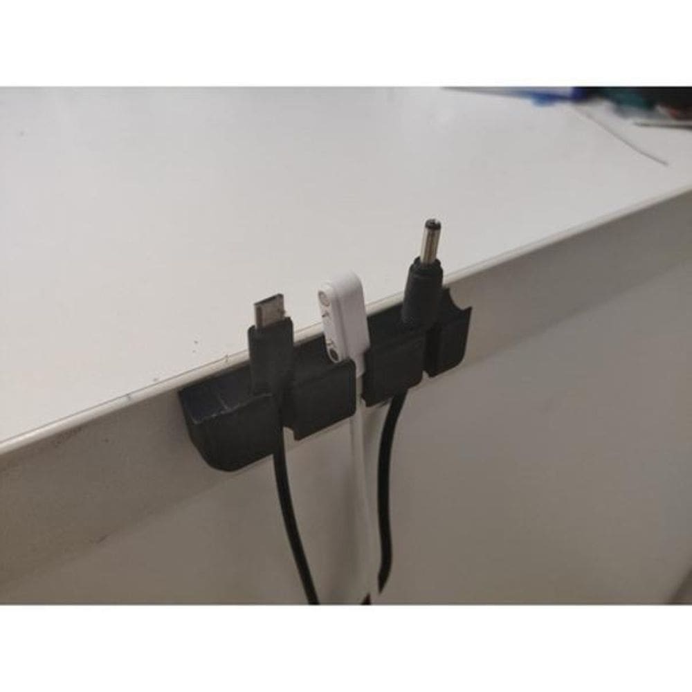 3 X Organizador De Fios E Cabos Adesivo  Kit Com 3