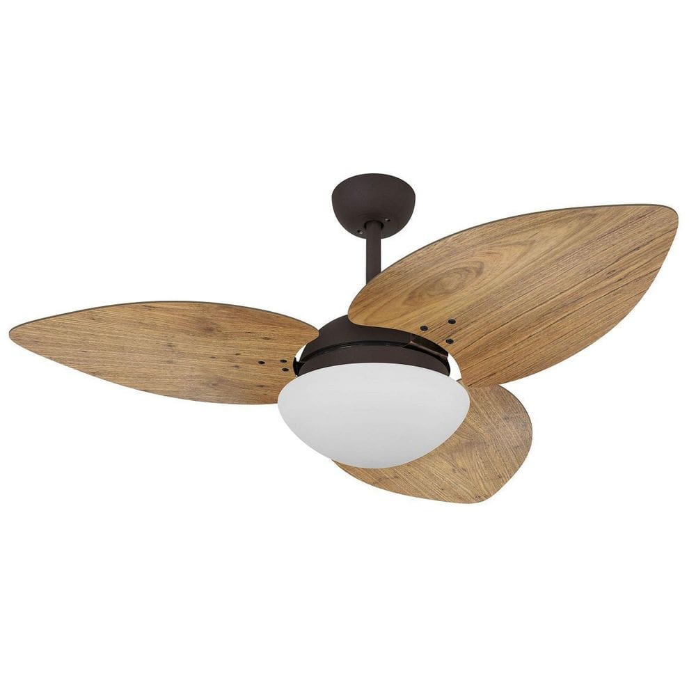 Ventilador De Teto Vd42 Dunamis Marrom Rádica Freijó 110V
