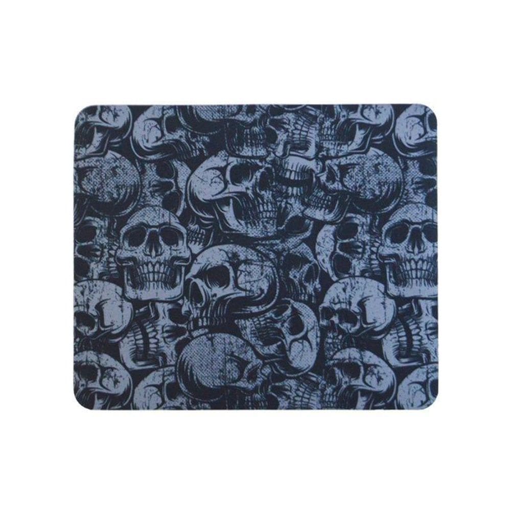 Mouse Pad Retangular Classic Caveira Vintage Skull Reliza