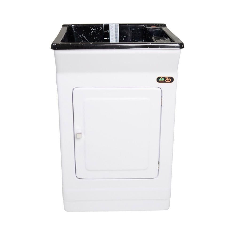 Tanque De Lavar Roupa Fiberblu Madrid 40 Litros Granitado Preto