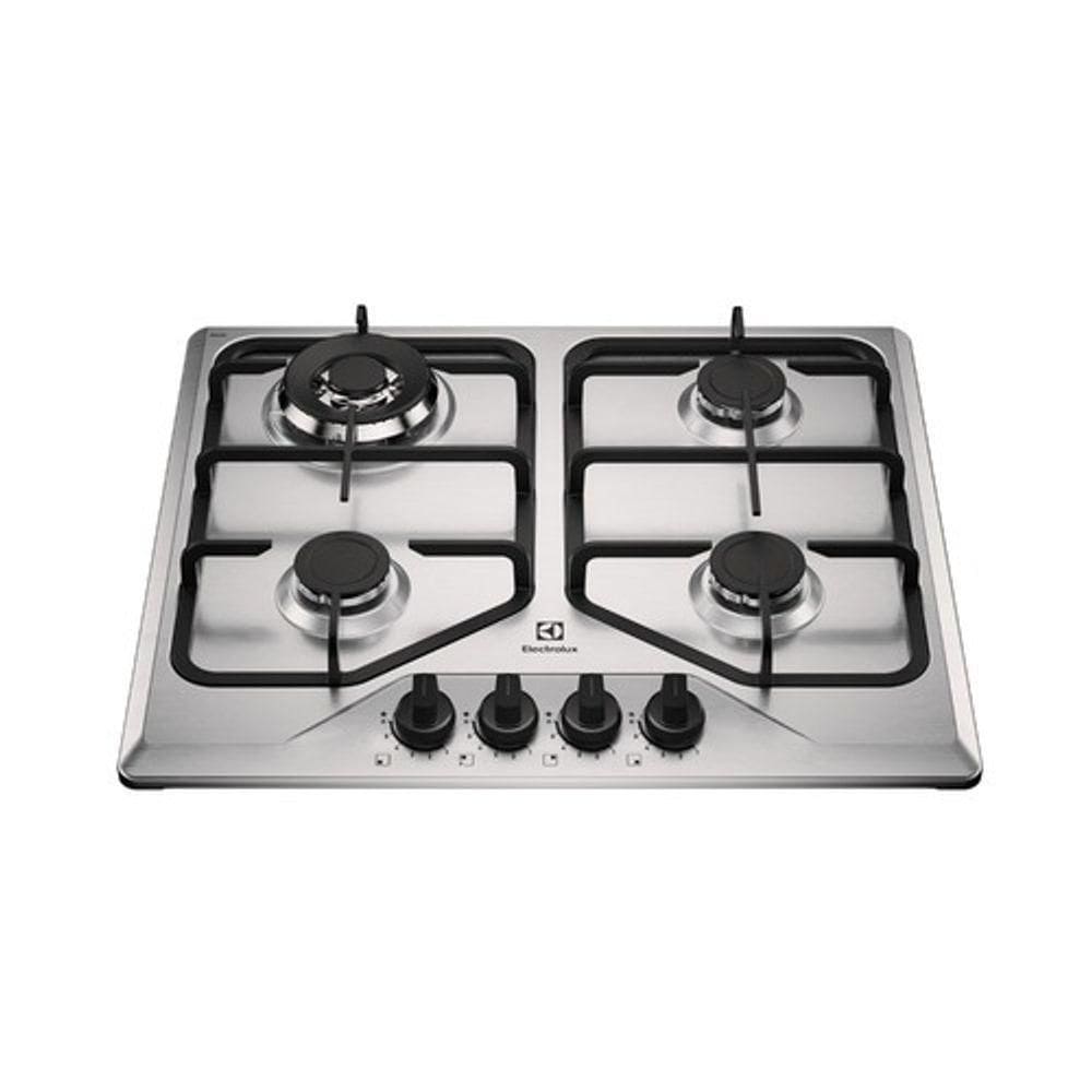 Cooktop À Gás Electrolux 4 Bocas KE4XC Multi Chama Mesa Inox Bivolt