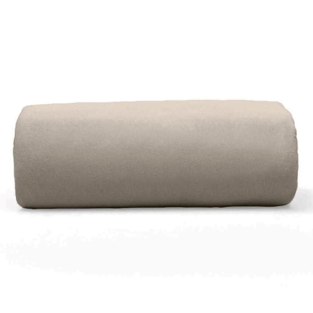 Lençol Buettner Casal Malha 100% Algodão Basic Liso Com Elástico Trigo