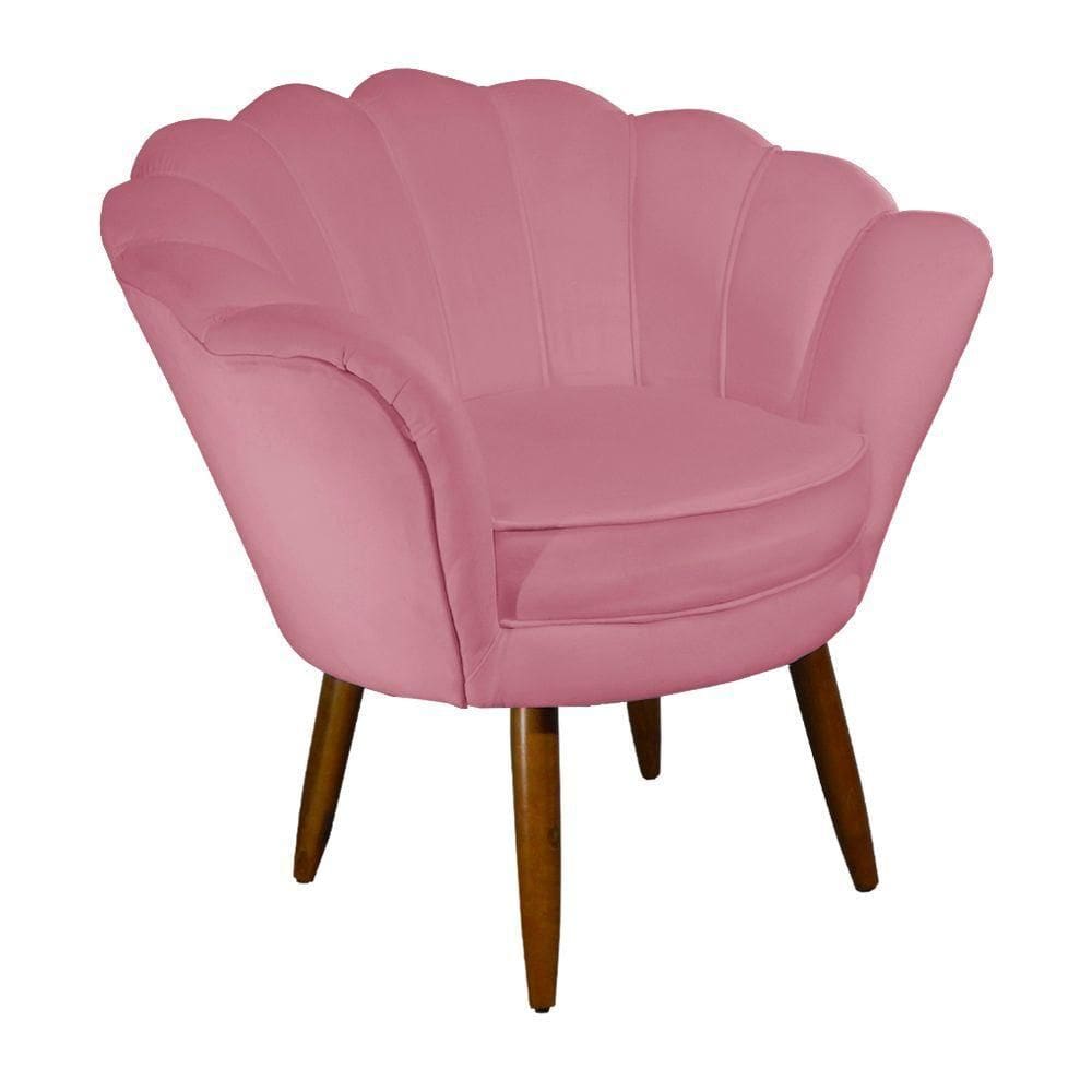 Poltrona Decorativa Pétala Rosa