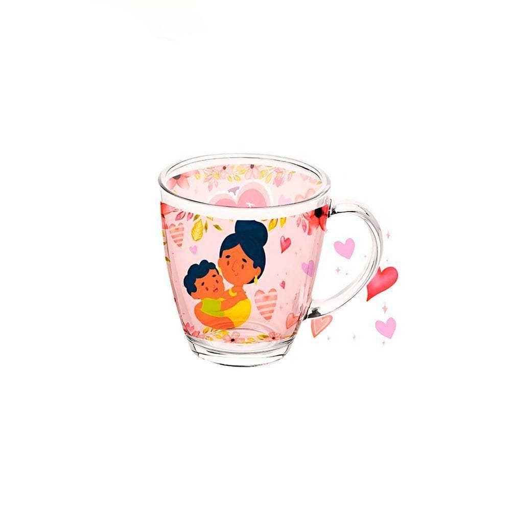 Caneca De Vidro Estampa Dia Das Mães Presente Personalizado