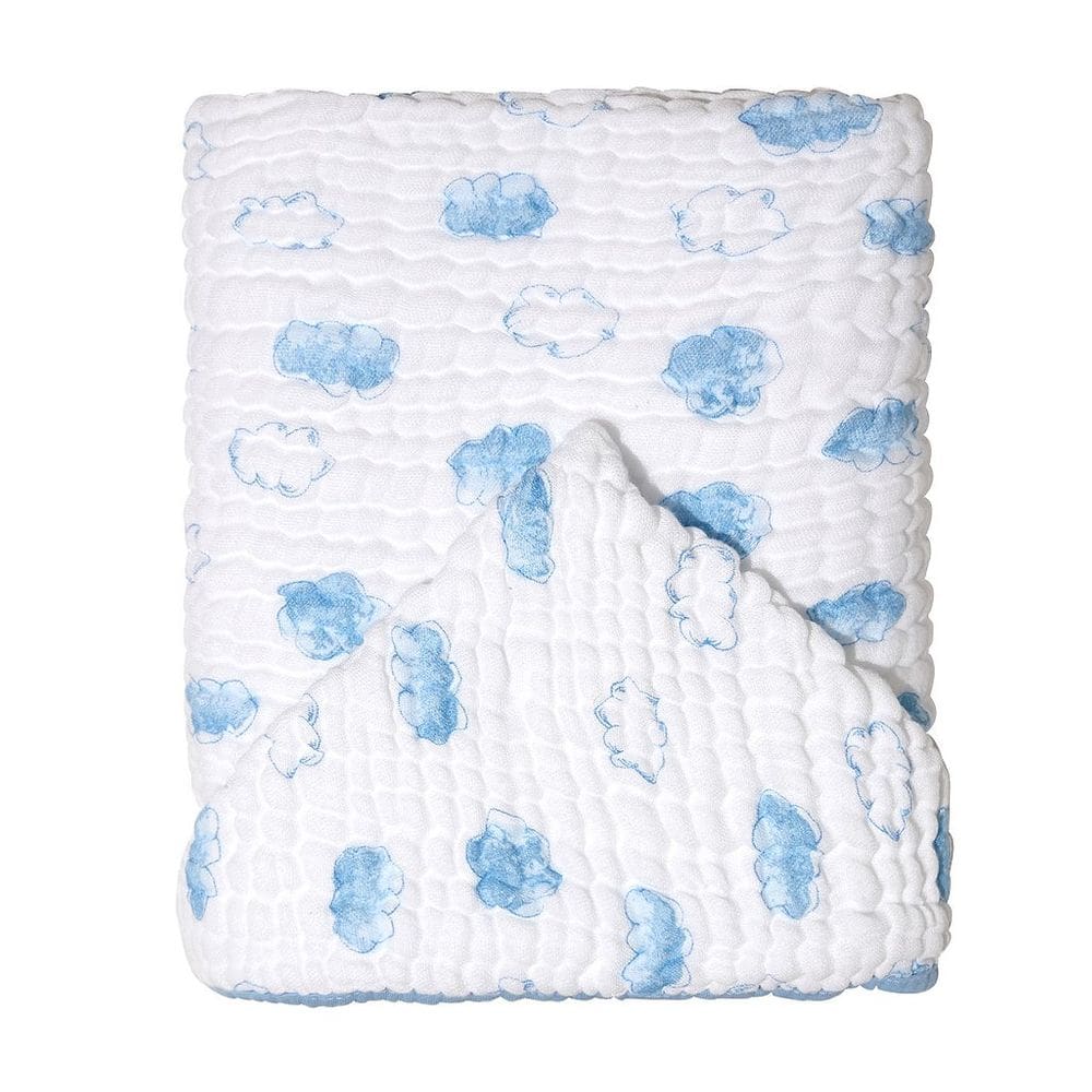 Toalha De Banho Soft Bamboo Com Capuz Estampada 115x85cm Nuvem Fofa - Mami
