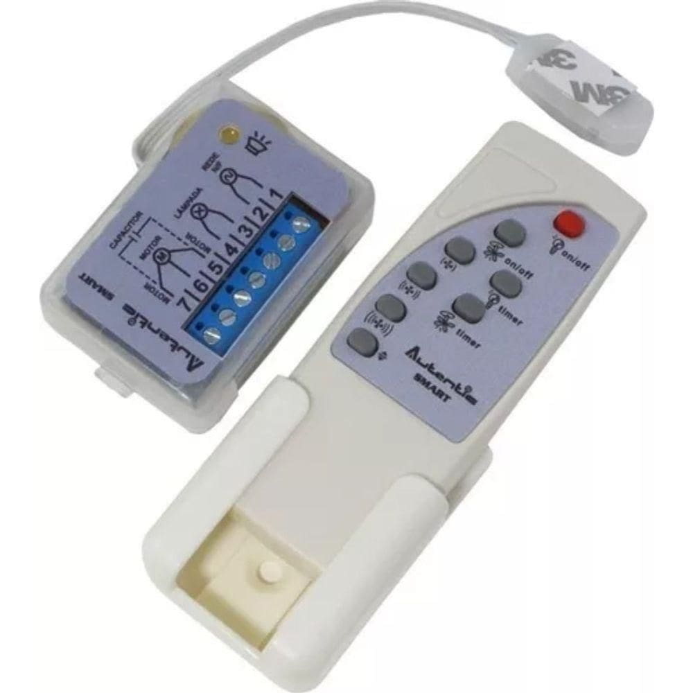 Controle Remoto Universal Para Ventilador De Teto Com Luz Autentic At1