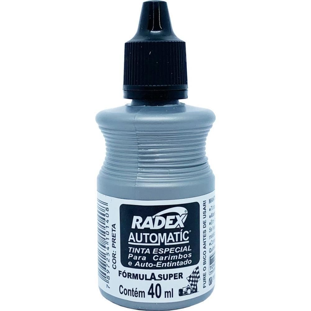 Tinta Para Carimbo 40Ml Preta Automático 7897254101750