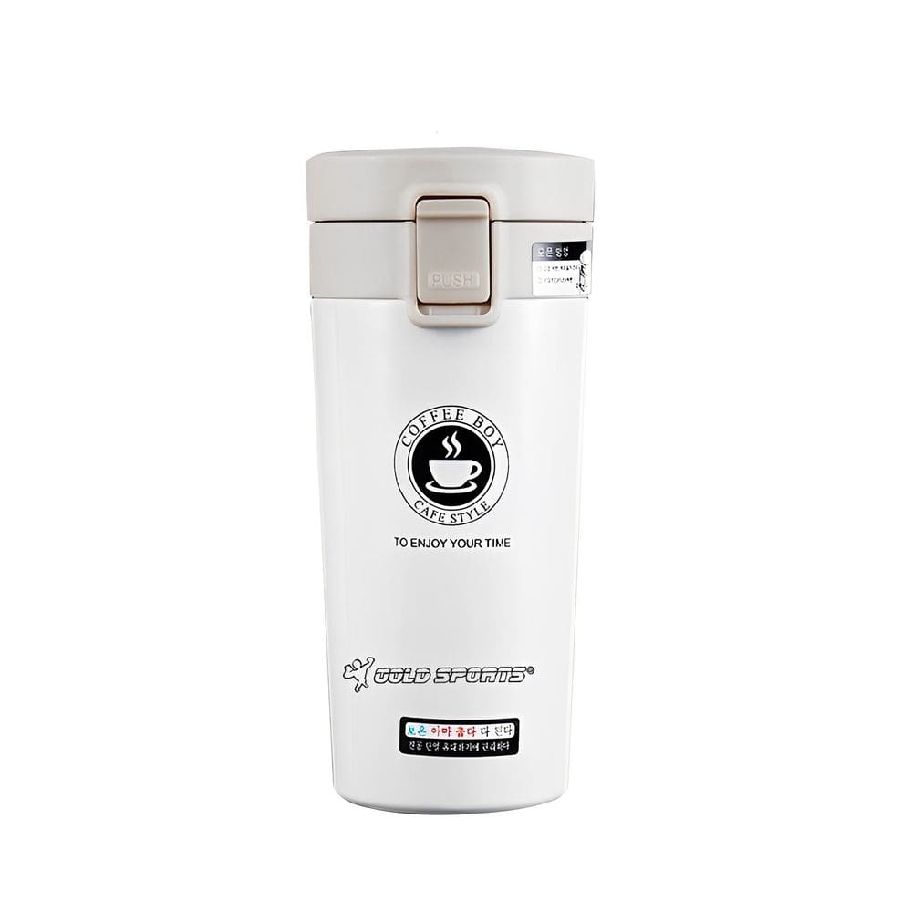 Copo Térmico  Com Tampa Gold Sports Thermique Aço Inoxidável 304 - 380ml
