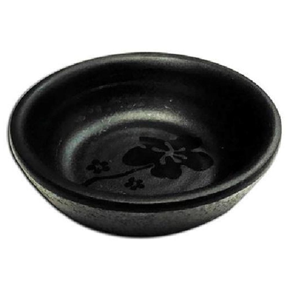 Molheira De Melamina Japonesa Redonda Black Kanpai 7Cm De Ø