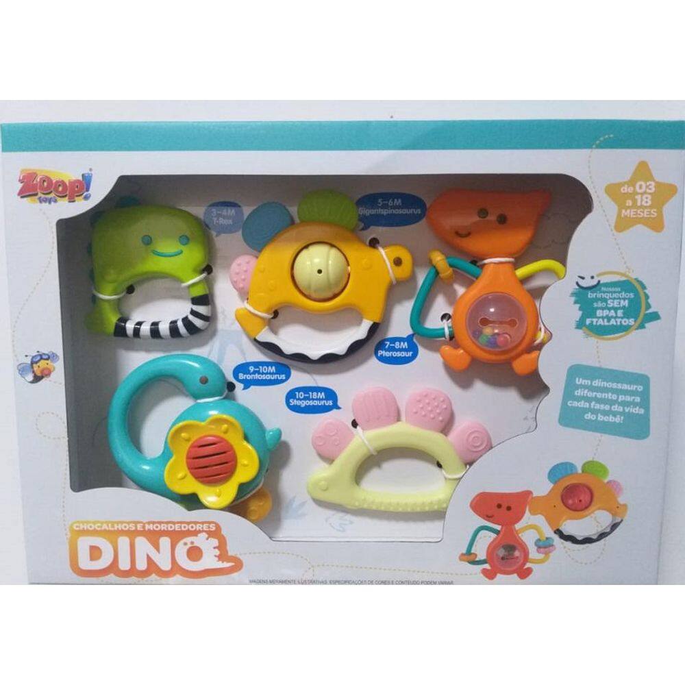 Chocalhos E Mordedores Dino - Zoop Toys