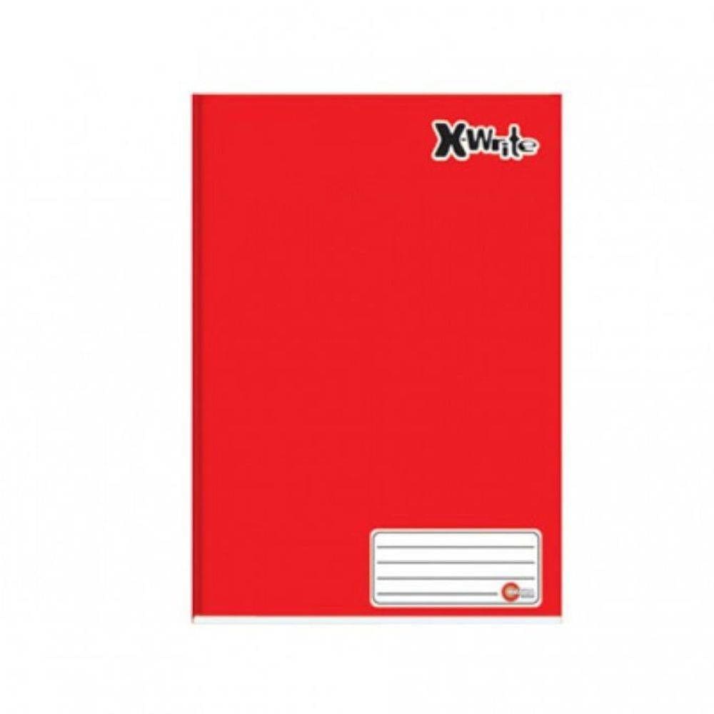 Caderno Brochurão Capa Dura 96 Folhas Cor: Vermelho