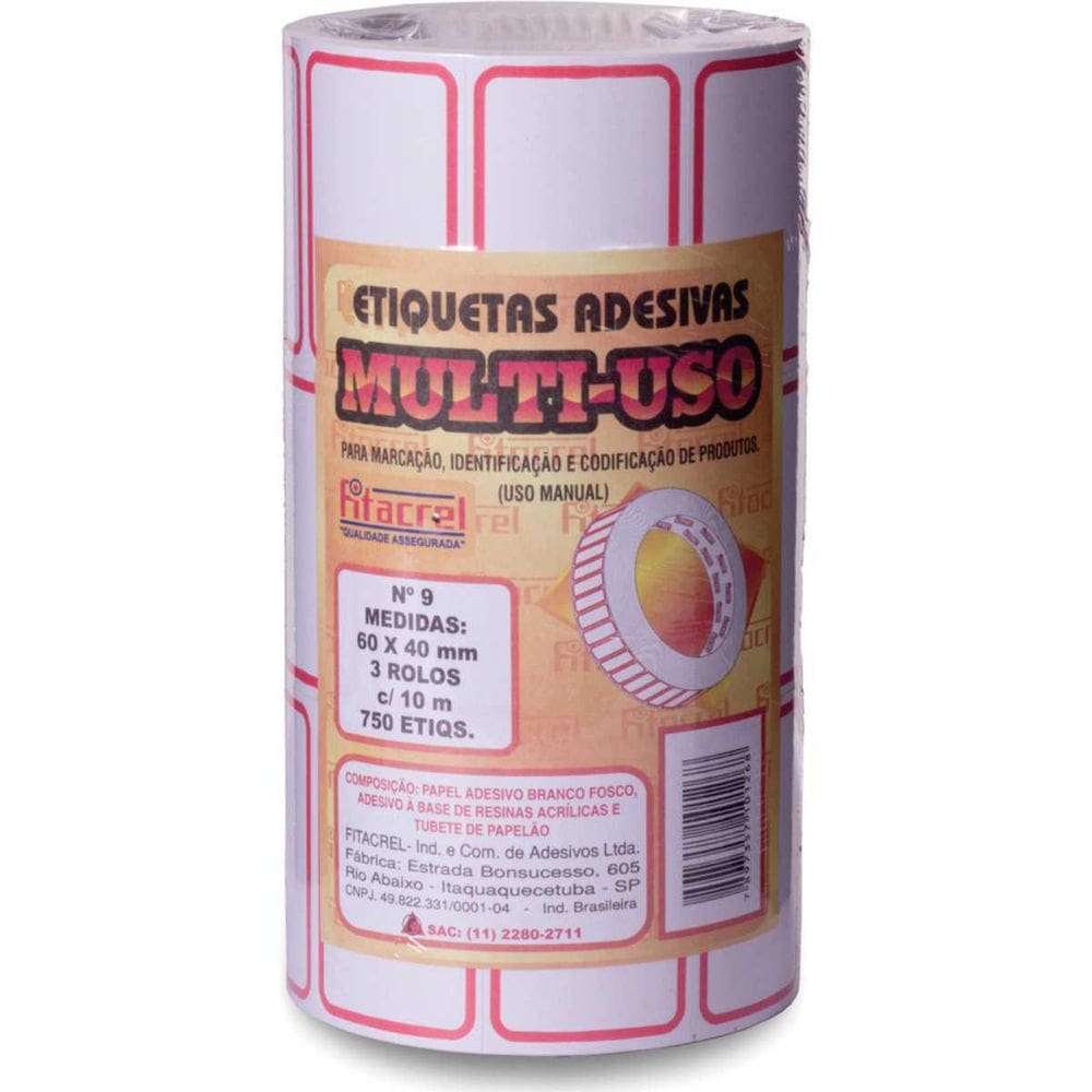 Etiqueta Para Preço 60X40Mm Com 750 Etiquetas