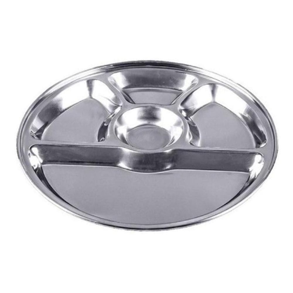 Petisqueira De Inox Com 3 Divisórias Plasvale Attuale