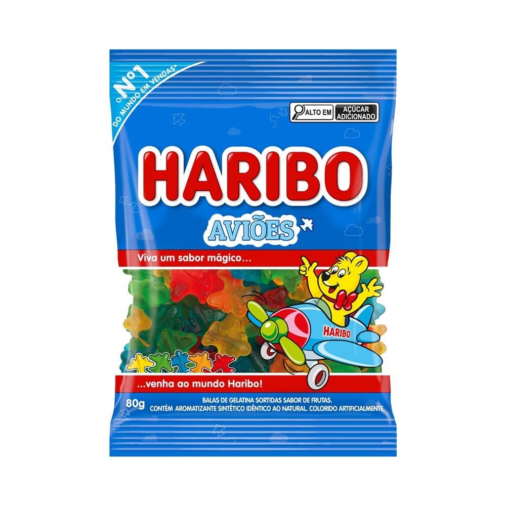 Balas Haribo Aviões 80g