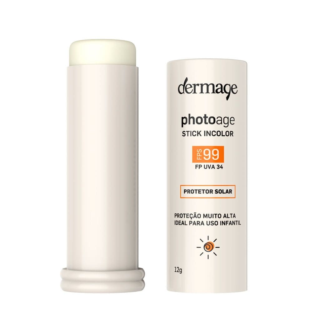 Protetor Solar Infantil Dermage Protoage Stick Incolor FPS 99 12g