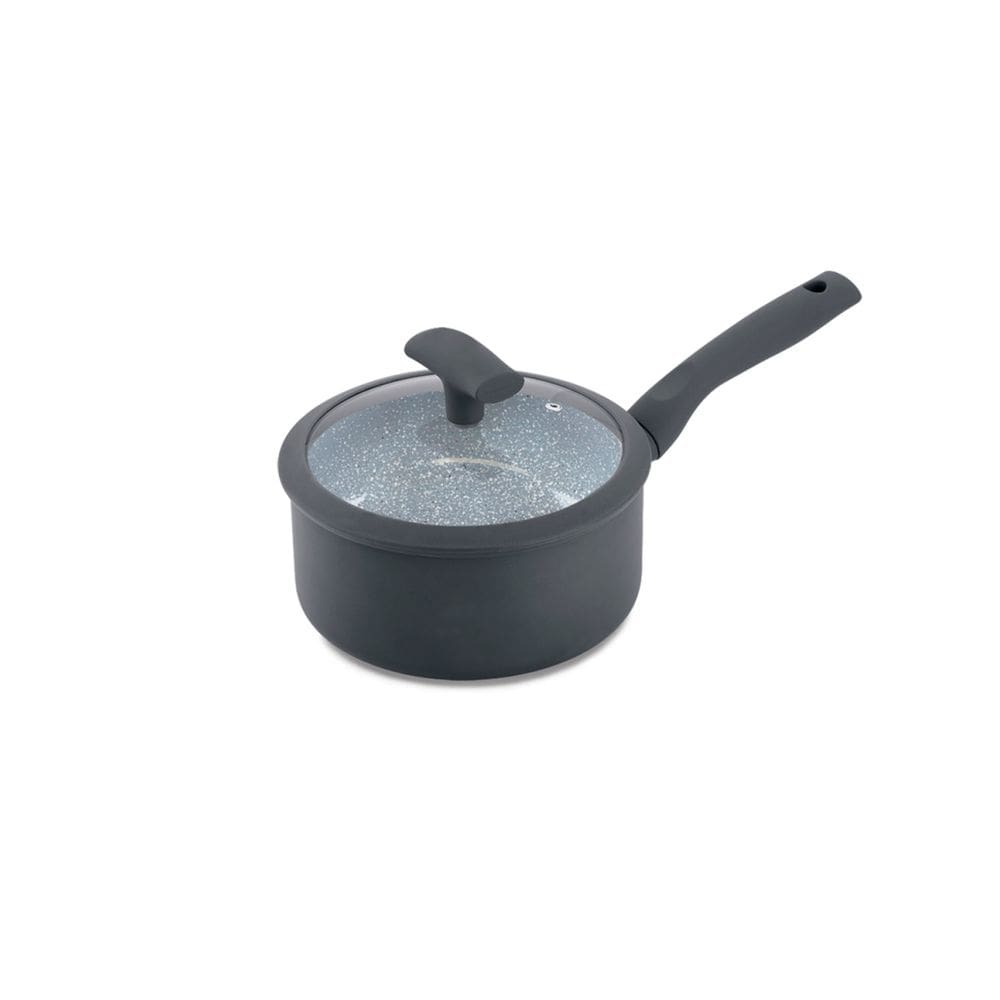 Panela Hercules Redonda Antiaderente Ceramica Indução Cinza 20x9cm 2,5L