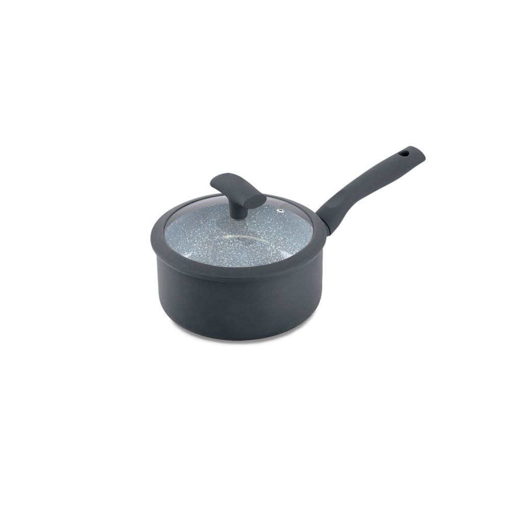 Panela Hercules Redonda Antiaderente Ceramica Indução Cinza 18x9cm 1,8L