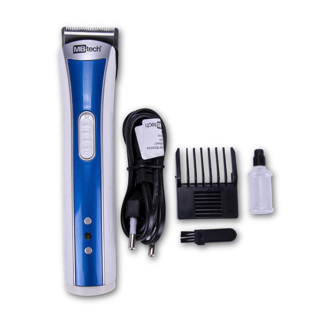 Aparador de Pelos Recarregável MBTech 3W Azul