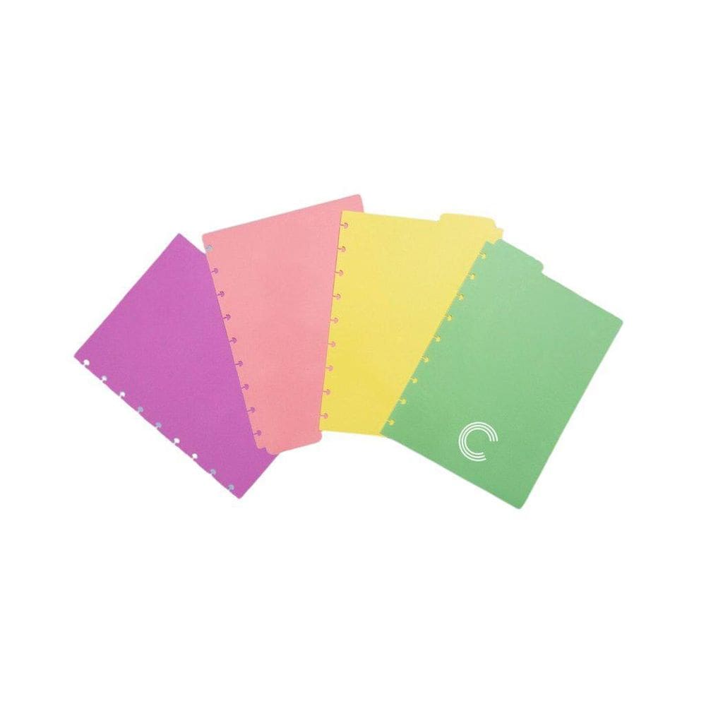 Divisórias Pastel Médio Caderno Inteligente