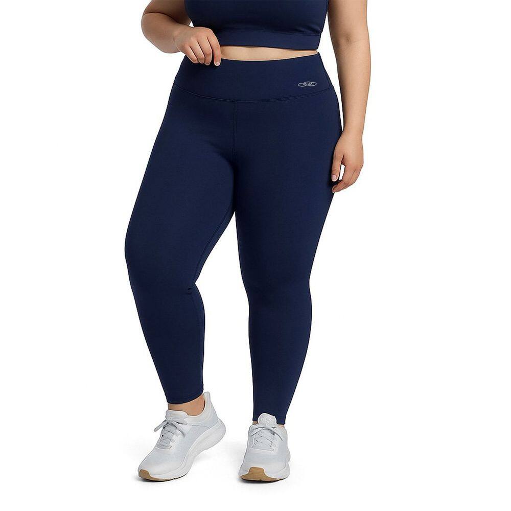 Calça Legging Olympikus Essential Feminina Plus Size Marinho