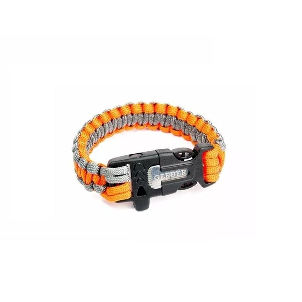 Pulseira Paracord Pederneira e Apito Sobrevivência GERBER