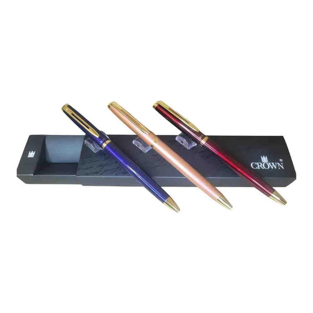 Kit Caneta Crown Libra Gold Esferográfica Rosa Di10078K
