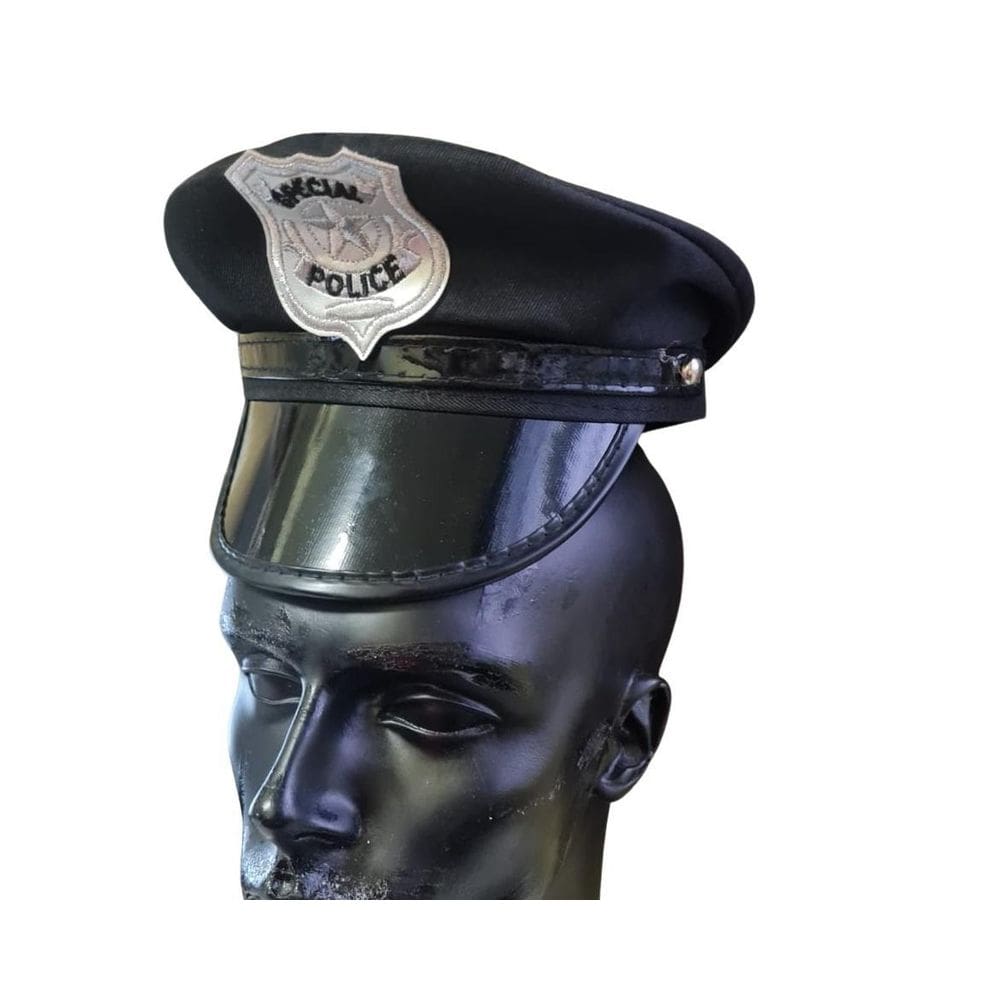 Quepe Policial Adulto Cap Fantasia Cosplay Chapéu