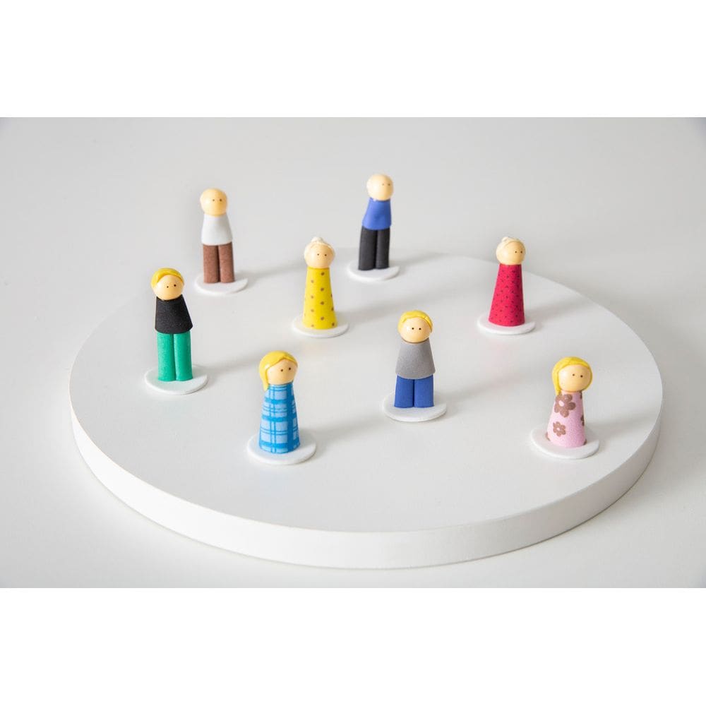 Kit Bonecos Família Sistêmica Básico - Constelação Familiar na Água - Bonecos para Constelação Familiar