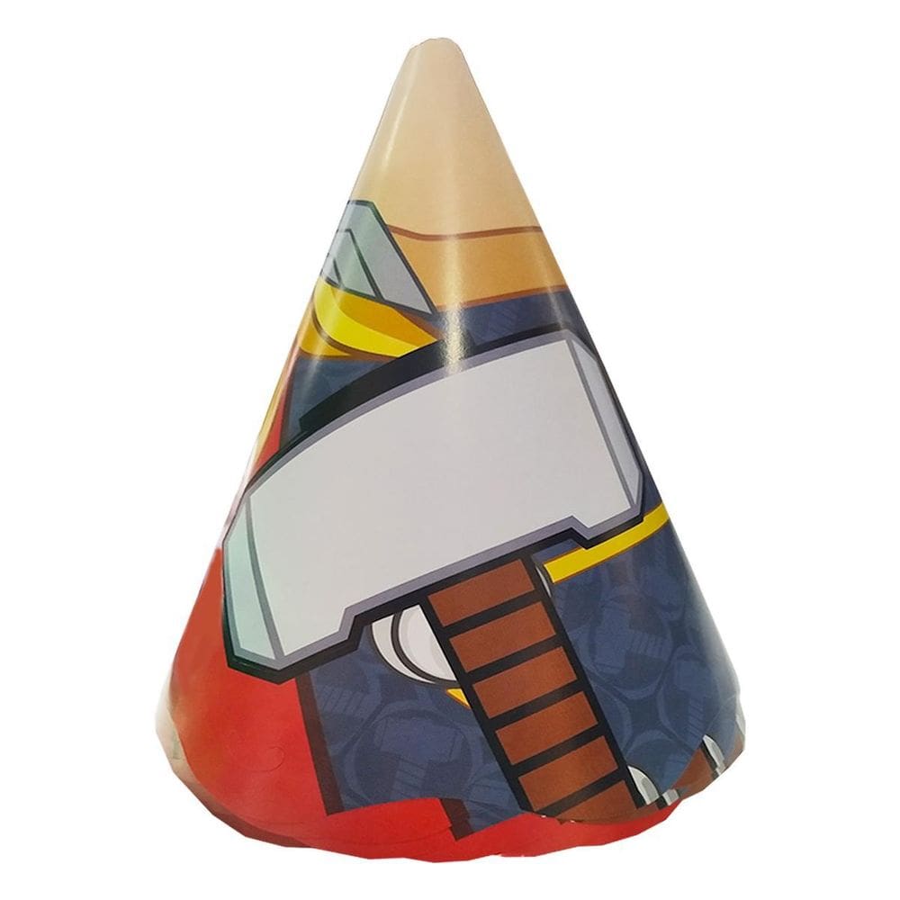 Chapeu Para Aniversário Avengers Thor 8Un Regina