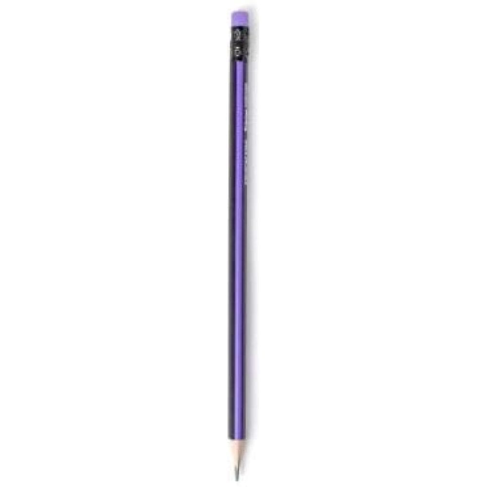 Lápis Tristar Neon Hb Nº2 Triangular Com Borracha Kit 48 Un