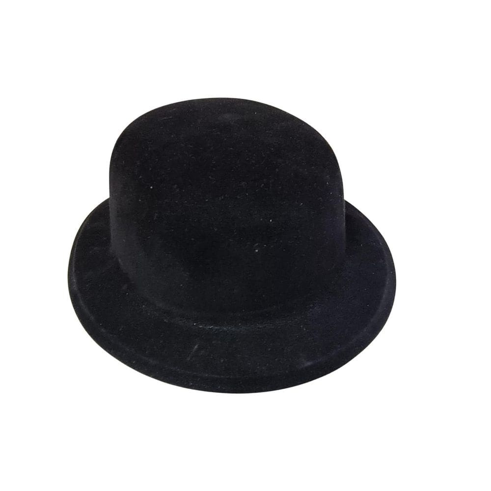 Kit 3 Chapéus Preto De Veludo E Plástico Fantasia
