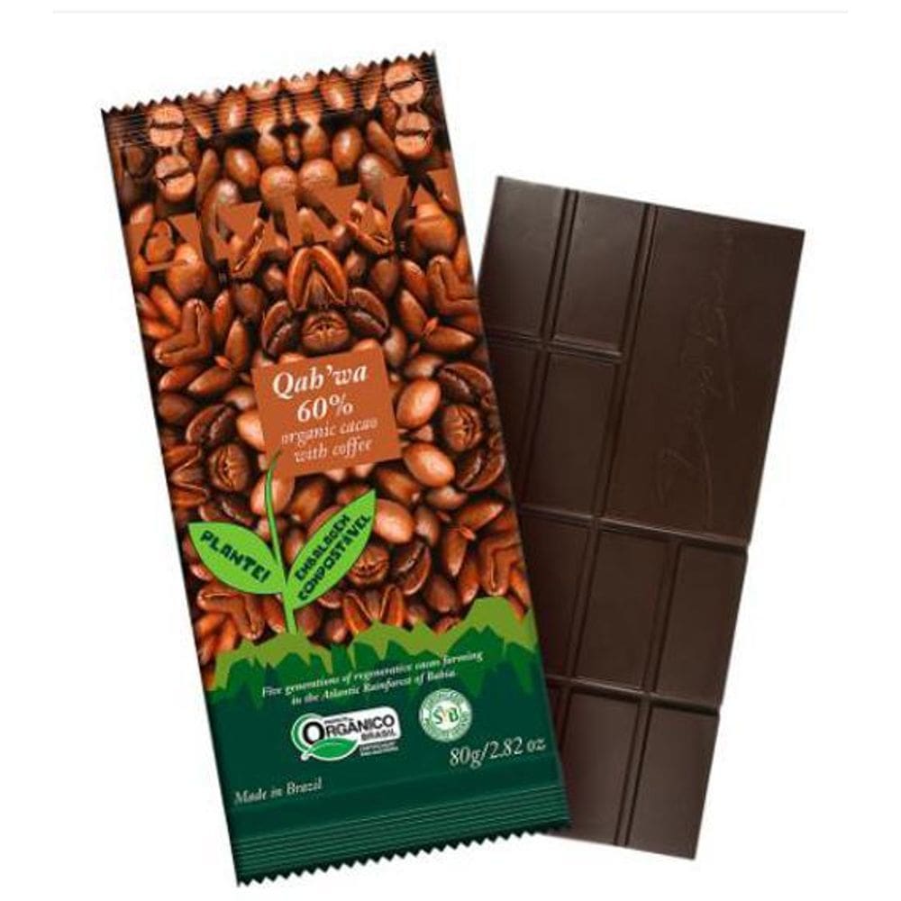 Tablete Qahwa 60% Orgânico  Café  - 80 Gramas