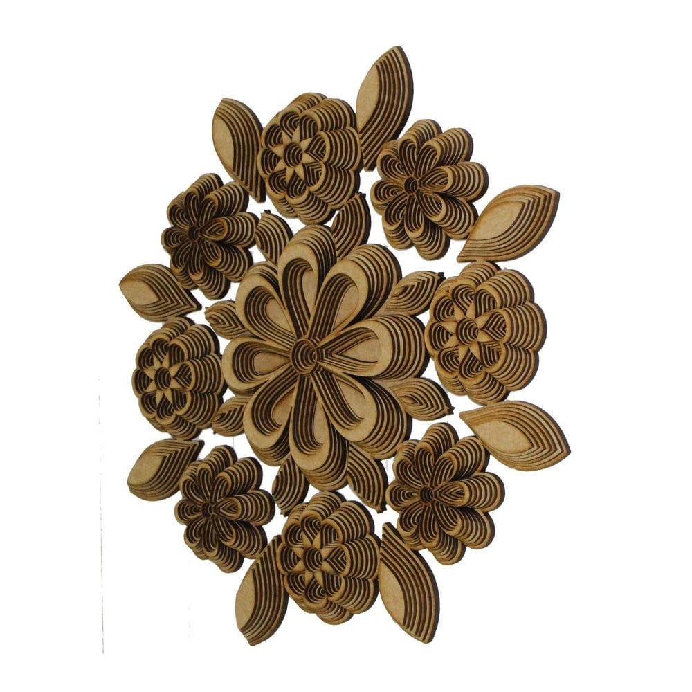 Mandala Decorativa Ambiente Sala Quarto Marrom 65X65 38113