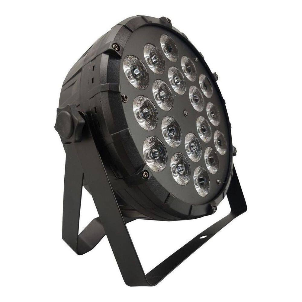 Kit 6 Par Led Slim 18 Led 12W Jdb 1814