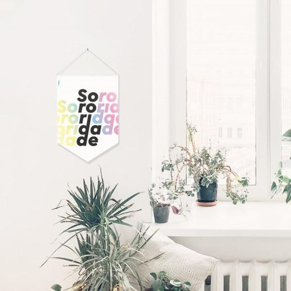 Bandeirola Decorativa Sororidade 33Cm X 23Cm