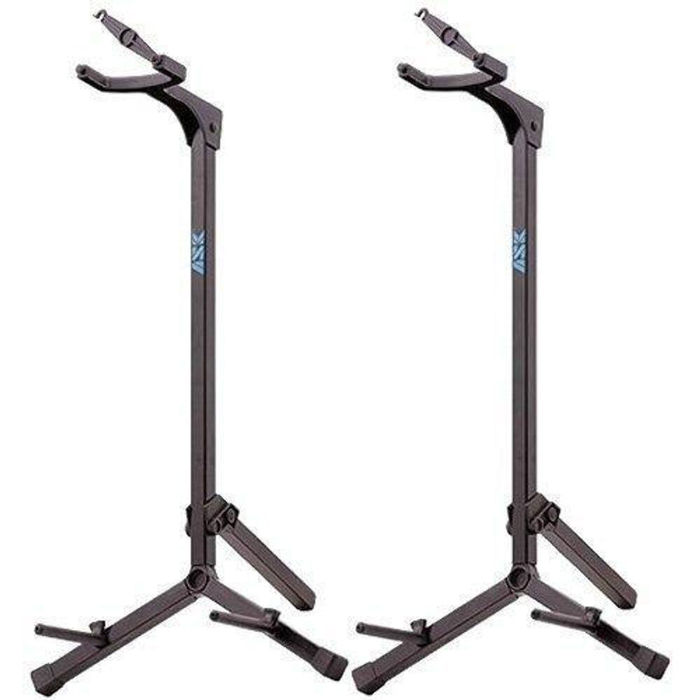 2 Suportes Violão Guitarra Baixo Pedestal C Trava Ask G3S