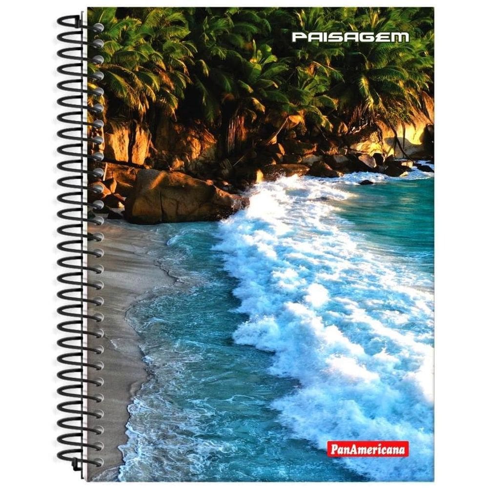 Caderno Com Espiral Capa Dura 20 Matérias Escolar Trabalho
