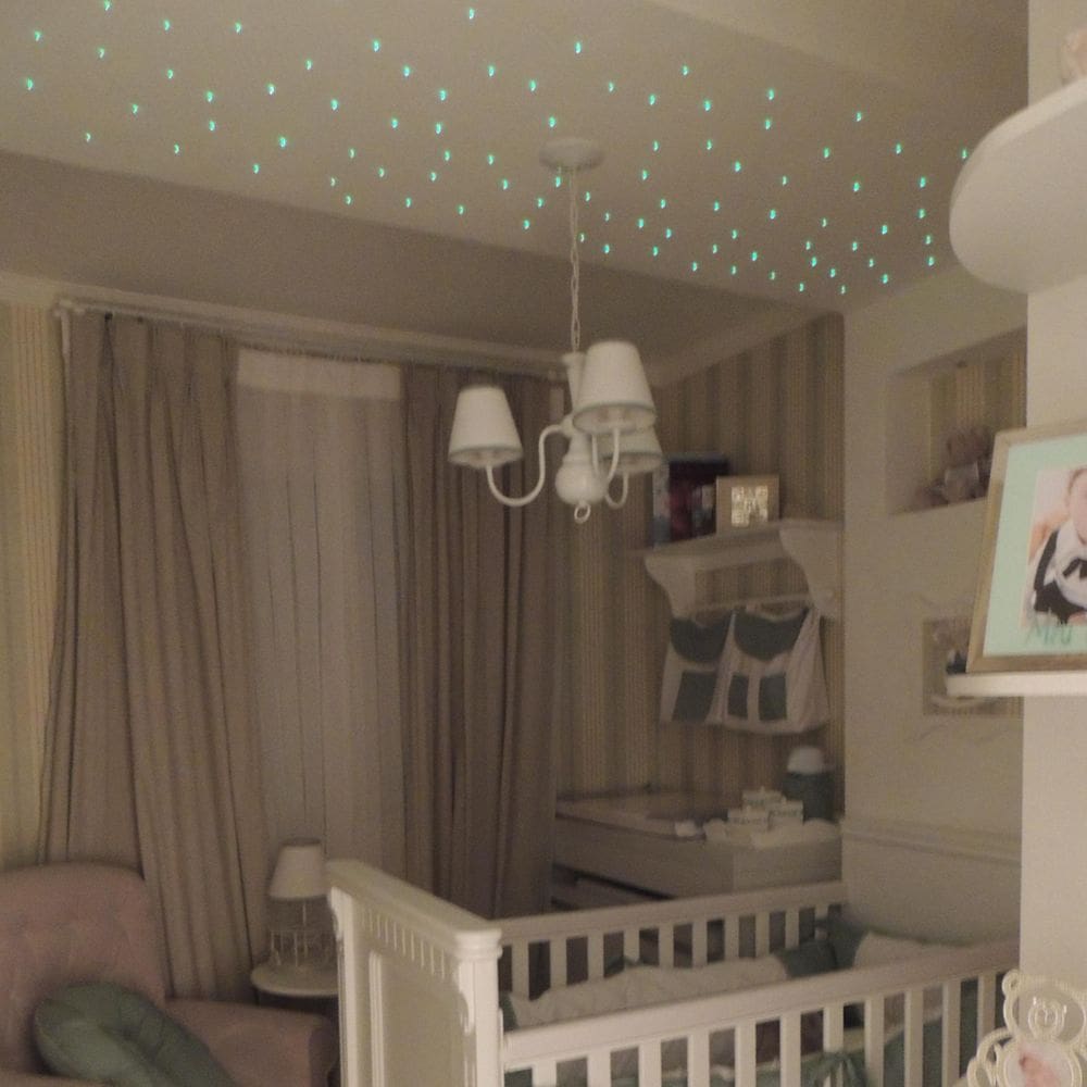 Kit Noite Estrelado Efeito Estrelado 150 Fibra Otica Rgb