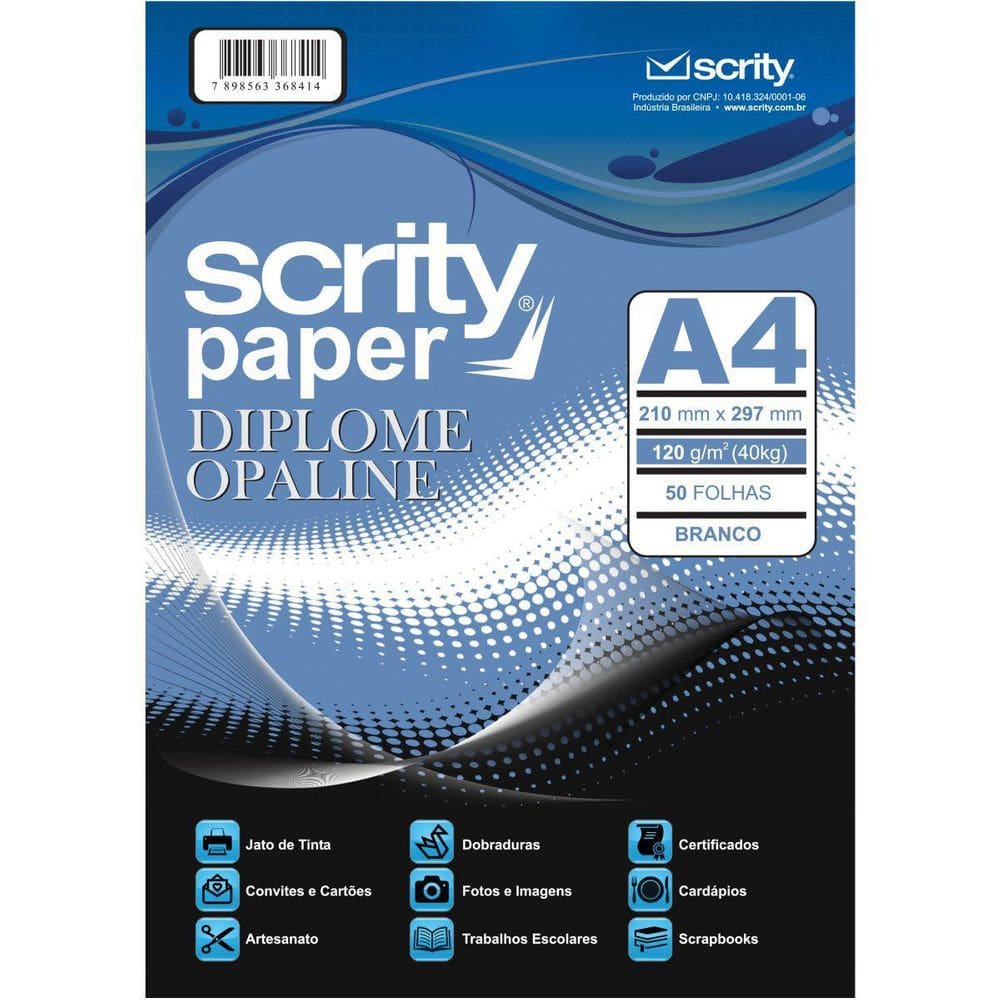 Papel A4 Diplomata Of Branco 120G.