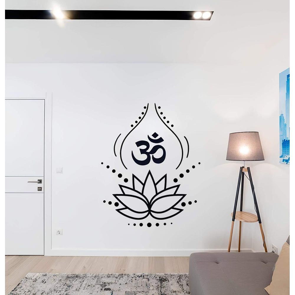 Adesivo De Parede Flor De Lotus