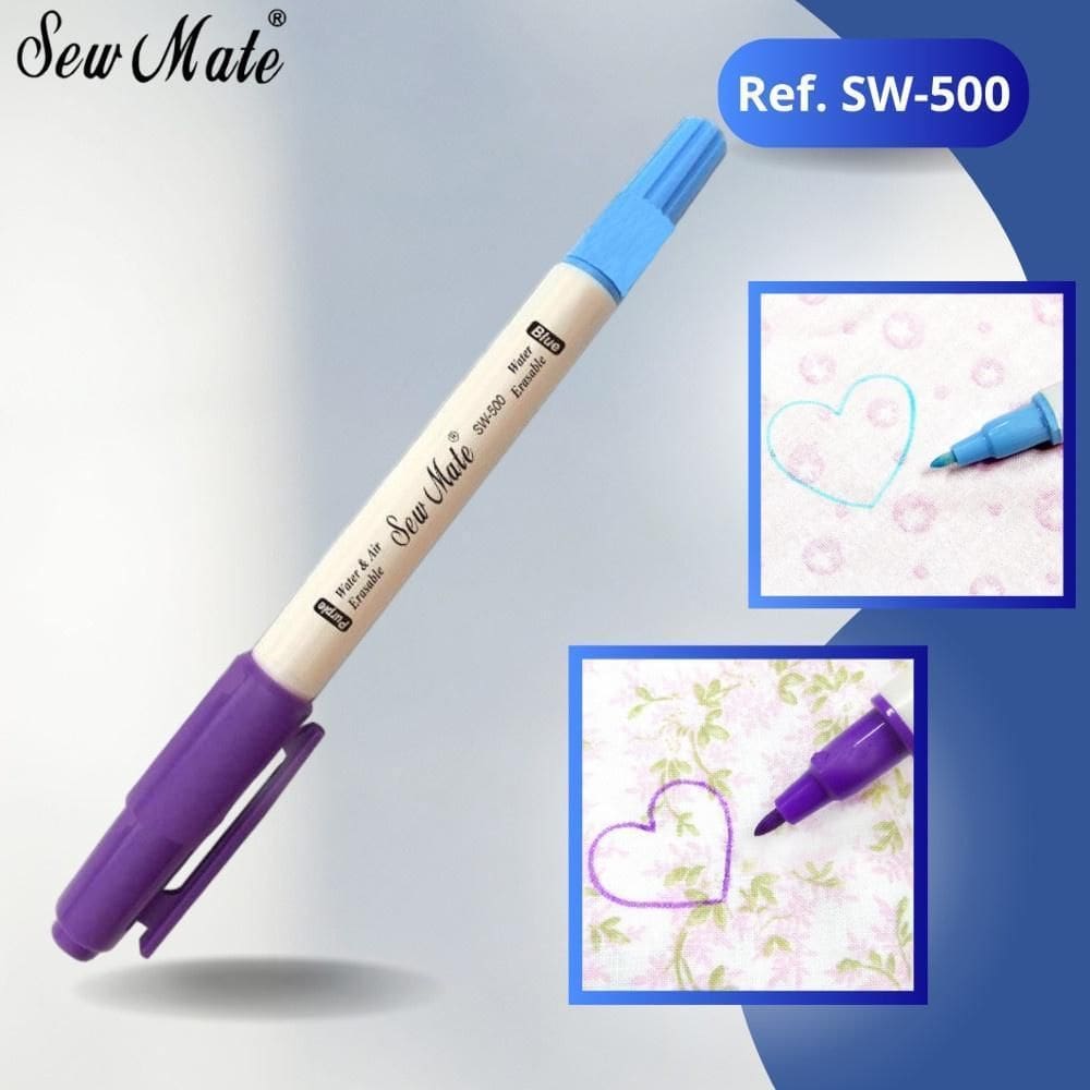 Marcador Apagável Para Tecido Sew Mate Duas Pontas Sw-500