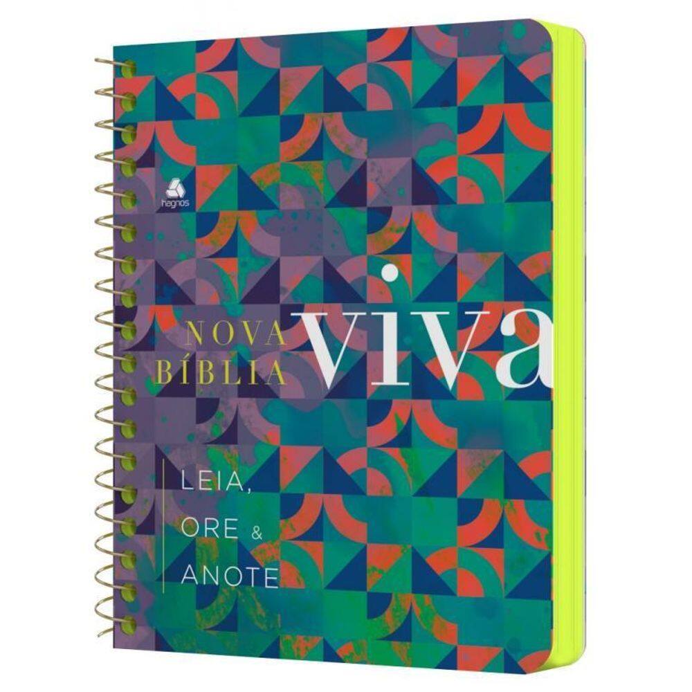Nova Bíblia Viva Leia, Ore E Anote Nova Vida Abas Adesivas E