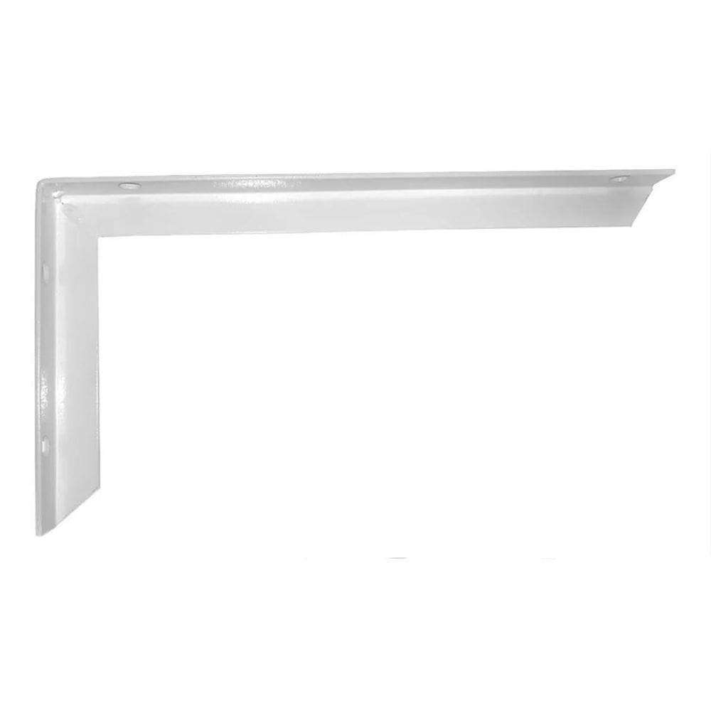 Kit 12 Suporte Mão Francesa Reforçada 30Cm Branca