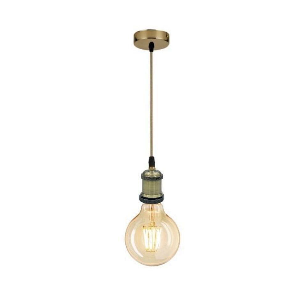 Pendente Industrial Vintage Mesa Bancada Cozinha Passa Prato
