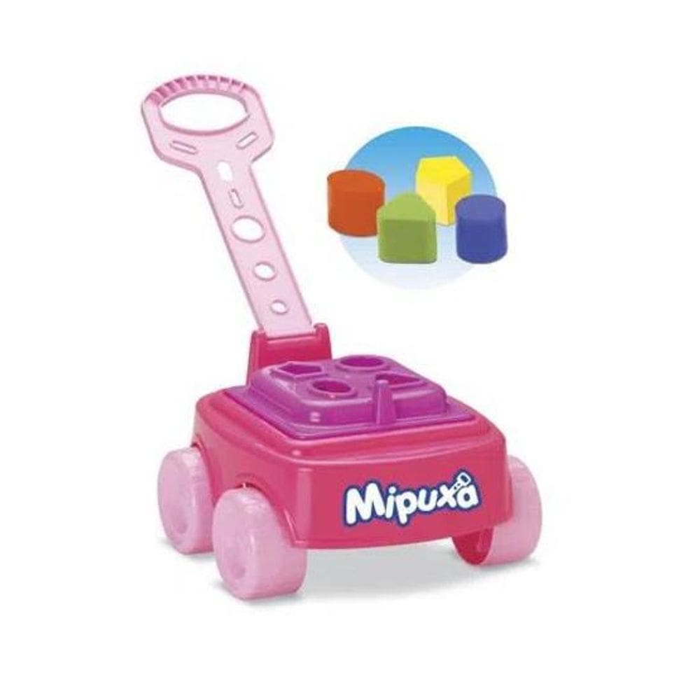 Carrinho Educativo Mipuxa Baby Cardoso - Rosa