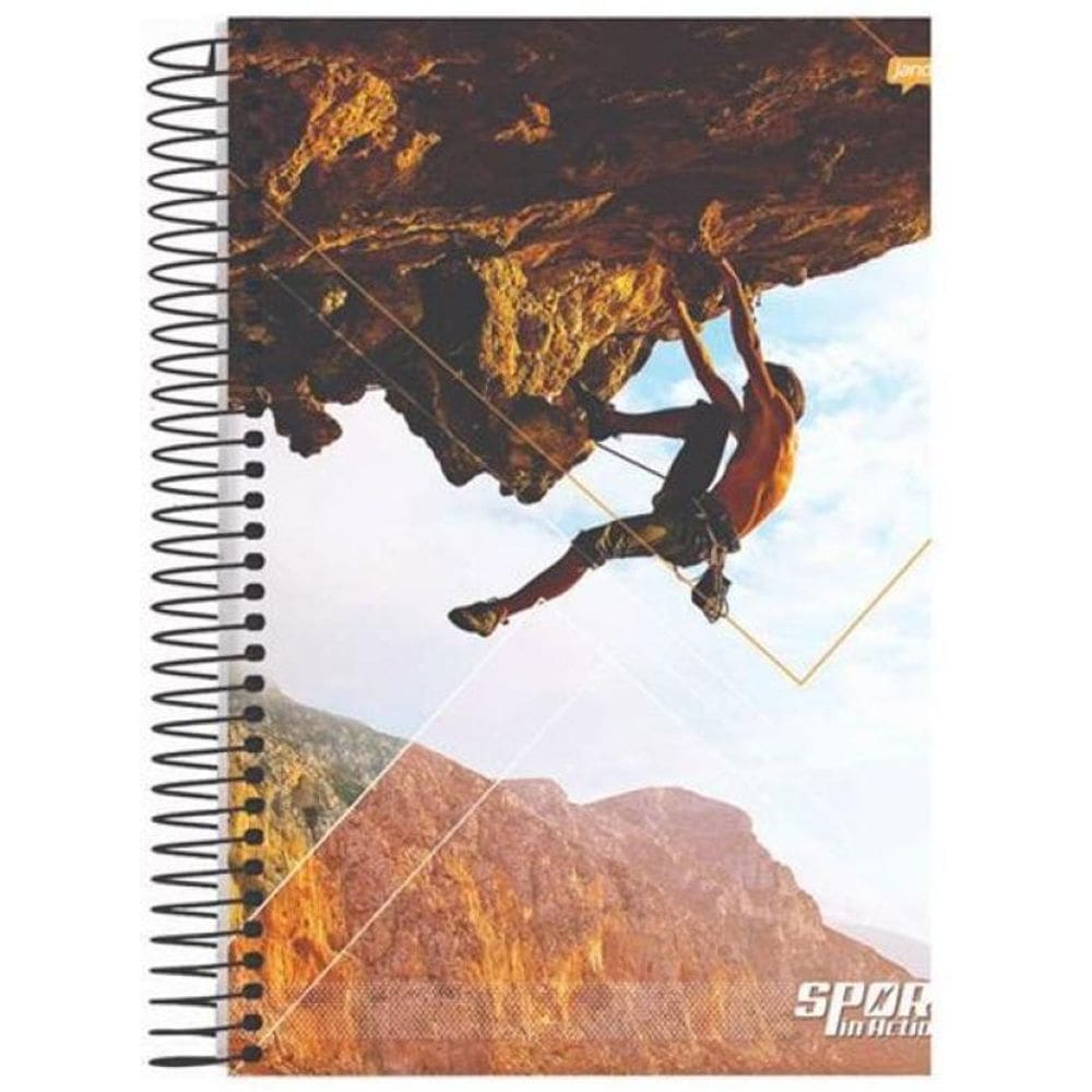Caderno Com Espiral Capa Dura 15 Matérias Escolar Trabalho
